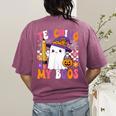 Teaching My Boos Ghost Teacher Cute Pencil Halloween Teacher Women's Comfort Colors T-Shirt Back Print Berry Teaching My Boos Ghost Teacher Cute Pencil Halloween Teacher Women's Comfort Colors T-Shirt Back Print Berry