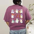 Teaching My Boos Teacher Cute Ghost Groovy Teacher Halloween Women's Comfort Colors T-Shirt Back Print Berry Teaching My Boos Teacher Cute Ghost Groovy Teacher Halloween Women's Comfort Colors T-Shirt Back Print Berry