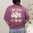 Teaching My Boos Teacher Cute Ghost Teacher Halloween Women's Comfort Colors T-Shirt Back Print Berry Teaching My Boos Teacher Cute Ghost Teacher Halloween Women's Comfort Colors T-Shirt Back Print Berry