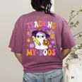 Teaching My Boos Teacher Ghost Teach Halloween Teacher Women's Comfort Colors T-Shirt Back Print Berry Teaching My Boos Teacher Ghost Teach Halloween Teacher Women's Comfort Colors T-Shirt Back Print Berry