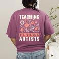 Teaching Future Artists For Art Teachers And Lovers For Men Women Girls Kids Women's Comfort Colors T-Shirt Back Print Berry Teaching Future Artists For Art Teachers And Lovers For Men Women Girls Kids Women's Comfort Colors T-Shirt Back Print Berry