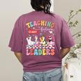 Teaching Future Leaders Groovy Teacher Back To School Women's Comfort Colors T-Shirt Back Print Berry Teaching Future Leaders Groovy Teacher Back To School Women's Comfort Colors T-Shirt Back Print Berry