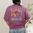 Teaching Future Leaders Otter Back To School Teacher Women's Comfort Colors T-Shirt Back Print Berry Teaching Future Leaders Otter Back To School Teacher Women's Comfort Colors T-Shirt Back Print Berry