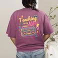 Teaching Is My Jam Groovy Retro Teacher Back To School Women's Comfort Colors T-Shirt Back Print Berry Teaching Is My Jam Groovy Retro Teacher Back To School Women's Comfort Colors T-Shirt Back Print Berry
