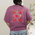 Teaching Is My Jam Strawberry Kinder Team Teacher Women's Comfort Colors T-Shirt Back Print Berry Teaching Is My Jam Strawberry Kinder Team Teacher Women's Comfort Colors T-Shirt Back Print Berry
