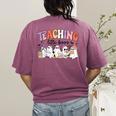 Teaching My Little Boos Teacher Ghost Teacher Halloween For Men Women Kids Women's Comfort Colors T-Shirt Back Print Berry Teaching My Little Boos Teacher Ghost Teacher Halloween For Men Women Kids Women's Comfort Colors T-Shirt Back Print Berry
