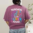 Teaching Music Is My Superpower Music Teacher For Men Women Kids Women's Comfort Colors T-Shirt Back Print Berry Teaching Music Is My Superpower Music Teacher For Men Women Kids Women's Comfort Colors T-Shirt Back Print Berry