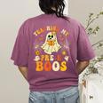 Teaching My Pre-K Boos Crew Teachers Halloween Ghost Women's Comfort Colors T-Shirt Back Print Berry Teaching My Pre-K Boos Crew Teachers Halloween Ghost Women's Comfort Colors T-Shirt Back Print Berry