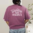 Teaching Tiny Disciples Christian Teacher Women's Comfort Colors T-Shirt Back Print Berry Teaching Tiny Disciples Christian Teacher Women's Comfort Colors T-Shirt Back Print Berry
