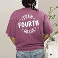 Team Fourth Grade Teacher Student Back To School 4th Grade Women's Comfort Colors T-Shirt Back Print Berry Team Fourth Grade Teacher Student Back To School 4th Grade Women's Comfort Colors T-Shirt Back Print Berry
