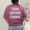 Team Oxford Comma English Majors And Teachers For Men Women Girls Kids Women's Comfort Colors T-Shirt Back Print Berry Team Oxford Comma English Majors And Teachers For Men Women Girls Kids Women's Comfort Colors T-Shirt Back Print Berry