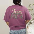 Team Pre-K Camo Pre-K Teacher Camouflage Women's Comfort Colors T-Shirt Back Print Berry Team Pre-K Camo Pre-K Teacher Camouflage Women's Comfort Colors T-Shirt Back Print Berry