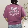 Team Pre K T Shirt Fun For Kids And Teachers Women's Comfort Colors T-Shirt Back Print Berry Team Pre K T Shirt Fun For Kids And Teachers Women's Comfort Colors T-Shirt Back Print Berry