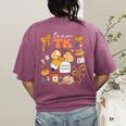 Team TK Crew Preppy Coquette Bow Pumpkin Fall TK Teacher Women's Comfort Colors T-Shirt Back Print Berry Team TK Crew Preppy Coquette Bow Pumpkin Fall TK Teacher Women's Comfort Colors T-Shirt Back Print Berry