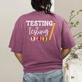 Testing Testing 123 Cute Math Teacher Student Test Day Men Women Girls Kids Women's Comfort Colors T-Shirt Back Print Berry Testing Testing 123 Cute Math Teacher Student Test Day Men Women Girls Kids Women's Comfort Colors T-Shirt Back Print Berry