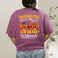 Thankful For My 5th Grade Turkeys Thanksgiving Teacher Fall Women's Comfort Colors T-Shirt Back Print Berry Thankful For My 5th Grade Turkeys Thanksgiving Teacher Fall Women's Comfort Colors T-Shirt Back Print Berry