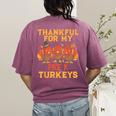 Thankful For My Pre K Turkeys Teacher Thanksgiving Men Women Women's Comfort Colors T-Shirt Back Print Berry Thankful For My Pre K Turkeys Teacher Thanksgiving Men Women Women's Comfort Colors T-Shirt Back Print Berry