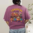 Thankful For My Preschool Turkeys Thanksgiving Teacher Fall Women's Comfort Colors T-Shirt Back Print Berry Thankful For My Preschool Turkeys Thanksgiving Teacher Fall Women's Comfort Colors T-Shirt Back Print Berry