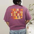 In My Thankful Teacher Era Autumn Thanksgiving Fall Season Women's Comfort Colors T-Shirt Back Print Berry In My Thankful Teacher Era Autumn Thanksgiving Fall Season Women's Comfort Colors T-Shirt Back Print Berry
