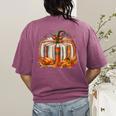 Thanksgiving Book Pumpkin Reading Teachers Fall Lovers Boys Women's Comfort Colors T-Shirt Back Print Berry Thanksgiving Book Pumpkin Reading Teachers Fall Lovers Boys Women's Comfort Colors T-Shirt Back Print Berry