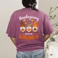 Thanksgiving Shirts For Women With My Gnomies Teachers Gnome Women's Comfort Colors T-Shirt Back Print Berry Thanksgiving Shirts For Women With My Gnomies Teachers Gnome Women's Comfort Colors T-Shirt Back Print Berry