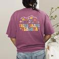 Third 3rd Grade Teacher Appreciation Teaching Wildflowers Women's Comfort Colors T-Shirt Back Print Berry Third 3rd Grade Teacher Appreciation Teaching Wildflowers Women's Comfort Colors T-Shirt Back Print Berry