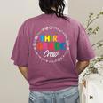 Third Grade Crew First Day Of School 3rd Grade Teacher Women's Comfort Colors T-Shirt Back Print Berry