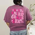 In My Third Grade Era Teachers Women Back To School Girls Women's Comfort Colors T-Shirt Back Print Berry
