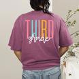 Third Grade Girls Boys Teacher Team 3rd Grade Squad Women's Comfort Colors T-Shirt Back Print Berry Third Grade Girls Boys Teacher Team 3rd Grade Squad Women's Comfort Colors T-Shirt Back Print Berry