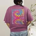 Tie Dye 2nd Grade Typography Team Second Grade Teacher Women's Comfort Colors T-Shirt Back Print Berry Tie Dye 2nd Grade Typography Team Second Grade Teacher Women's Comfort Colors T-Shirt Back Print Berry