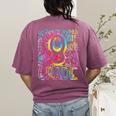Tie Dye 8th Grade Typography Team Eighth Grade Teacher Women's Comfort Colors T-Shirt Back Print Berry