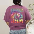 Tie Dye Teaching Social Studies Is My Jam Sunglasses Teacher Women's Comfort Colors T-Shirt Back Print Berry Tie Dye Teaching Social Studies Is My Jam Sunglasses Teacher Women's Comfort Colors T-Shirt Back Print Berry