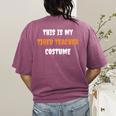 This Is My Tired Teacher Costume Apparel Halloween Teacher Women's Comfort Colors T-Shirt Back Print Berry This Is My Tired Teacher Costume Apparel Halloween Teacher Women's Comfort Colors T-Shirt Back Print Berry