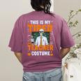 This Is My Tired Teacher Costume Halloween Costumes Women's Comfort Colors T-Shirt Back Print Berry This Is My Tired Teacher Costume Halloween Costumes Women's Comfort Colors T-Shirt Back Print Berry