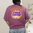 This Is My Tired Teacher Costume Halloween Teachers Women's Comfort Colors T-Shirt Back Print Berry This Is My Tired Teacher Costume Halloween Teachers Women's Comfort Colors T-Shirt Back Print Berry