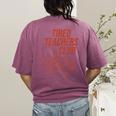 Tired Teachers Club Women's Comfort Colors T-Shirt Back Print Berry Tired Teachers Club Women's Comfort Colors T-Shirt Back Print Berry