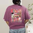 Tis The Season For Inclusion Christmas Sped Teacher Women's Comfort Colors T-Shirt Back Print Berry
