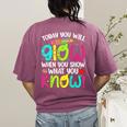 Today You Will Glow When You Show What You Know Teachers Day Women's Comfort Colors T-Shirt Back Print Berry Today You Will Glow When You Show What You Know Teachers Day Women's Comfort Colors T-Shirt Back Print Berry