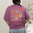 Toddler Boo Crew Halloween Daycare Teacher Kids Women's Comfort Colors T-Shirt Back Print Berry Toddler Boo Crew Halloween Daycare Teacher Kids Women's Comfort Colors T-Shirt Back Print Berry