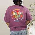 Toddler Squad Pre-K Teacher Pre School Back To School Women's Comfort Colors T-Shirt Back Print Berry
