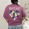 Together Against Bullying Unity Day Teachers Kids Toddler Women's Comfort Colors T-Shirt Back Print Berry