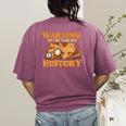 Historian History Teacher Student Men Women Kids Women's Comfort Colors T-Shirt Back Print Berry