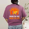 History Teacher Brings Past Back To Life Halloween Zombie Women's Comfort Colors T-Shirt Back Print Berry History Teacher Brings Past Back To Life Halloween Zombie Women's Comfort Colors T-Shirt Back Print Berry
