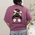 History Teacher Messy Bun Life Hair Glasses Women's Comfort Colors T-Shirt Back Print Berry History Teacher Messy Bun Life Hair Glasses Women's Comfort Colors T-Shirt Back Print Berry