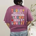 Tough Enough To Be a Paraprofessional Groovy Sped Teacher Women's Comfort Colors T-Shirt Back Print Berry Tough Enough To Be a Paraprofessional Groovy Sped Teacher Women's Comfort Colors T-Shirt Back Print Berry