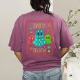 Trick Or Teach Neon Ghost Flower Teacher Spooky Halloween Women's Comfort Colors T-Shirt Back Print Berry Trick Or Teach Neon Ghost Flower Teacher Spooky Halloween Women's Comfort Colors T-Shirt Back Print Berry