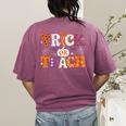 Trick Or Teach Teacher Halloween Costume Men Women Women's Comfort Colors T-Shirt Back Print Berry