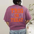 Trig Or Treat Trigonometry Math Teacher Halloween Women's Comfort Colors T-Shirt Back Print Berry Trig Or Treat Trigonometry Math Teacher Halloween Women's Comfort Colors T-Shirt Back Print Berry