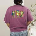 Trio Cute Frogs Welcome Back To School Teachers Girls Boys Women's Comfort Colors T-Shirt Back Print Berry Trio Cute Frogs Welcome Back To School Teachers Girls Boys Women's Comfort Colors T-Shirt Back Print Berry