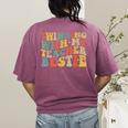 Twin Day Friends Teacher Twinning With My Bestie Matching Women's Comfort Colors T-Shirt Back Print Berry